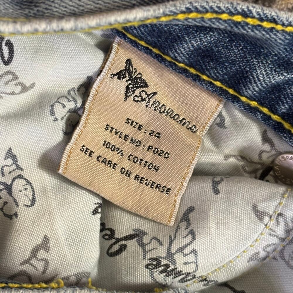 Vintage early 2000s Anoname low rise flare light wash Jeans Y2K size 24 Bootcut - Picture 6 of 14